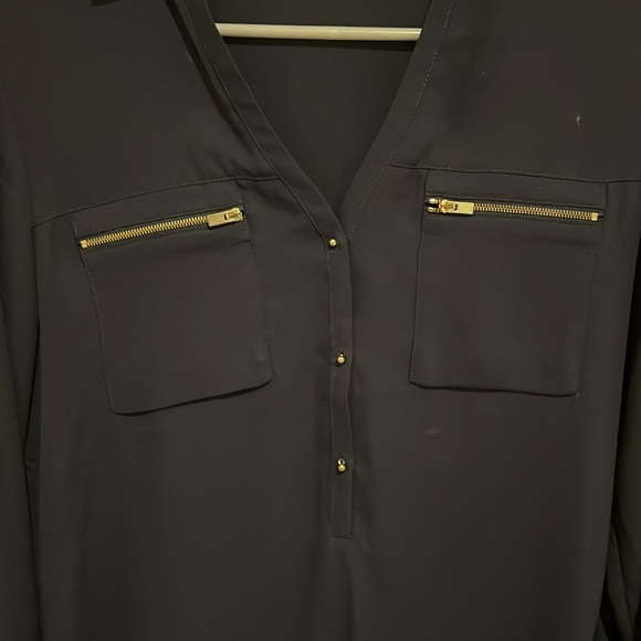 Express Dress Shirt - Navy & Gold - Picture 2 of 3